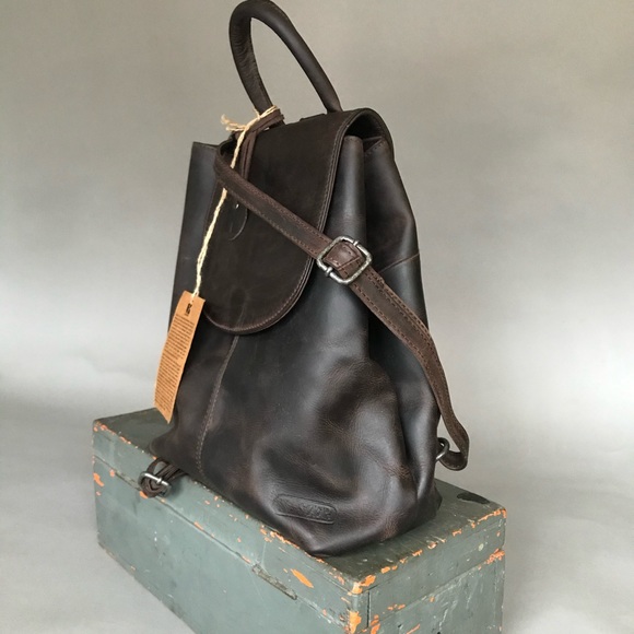 KASZER Buffalo Leather Backpack #20081 C6 - Picture 3 of 12